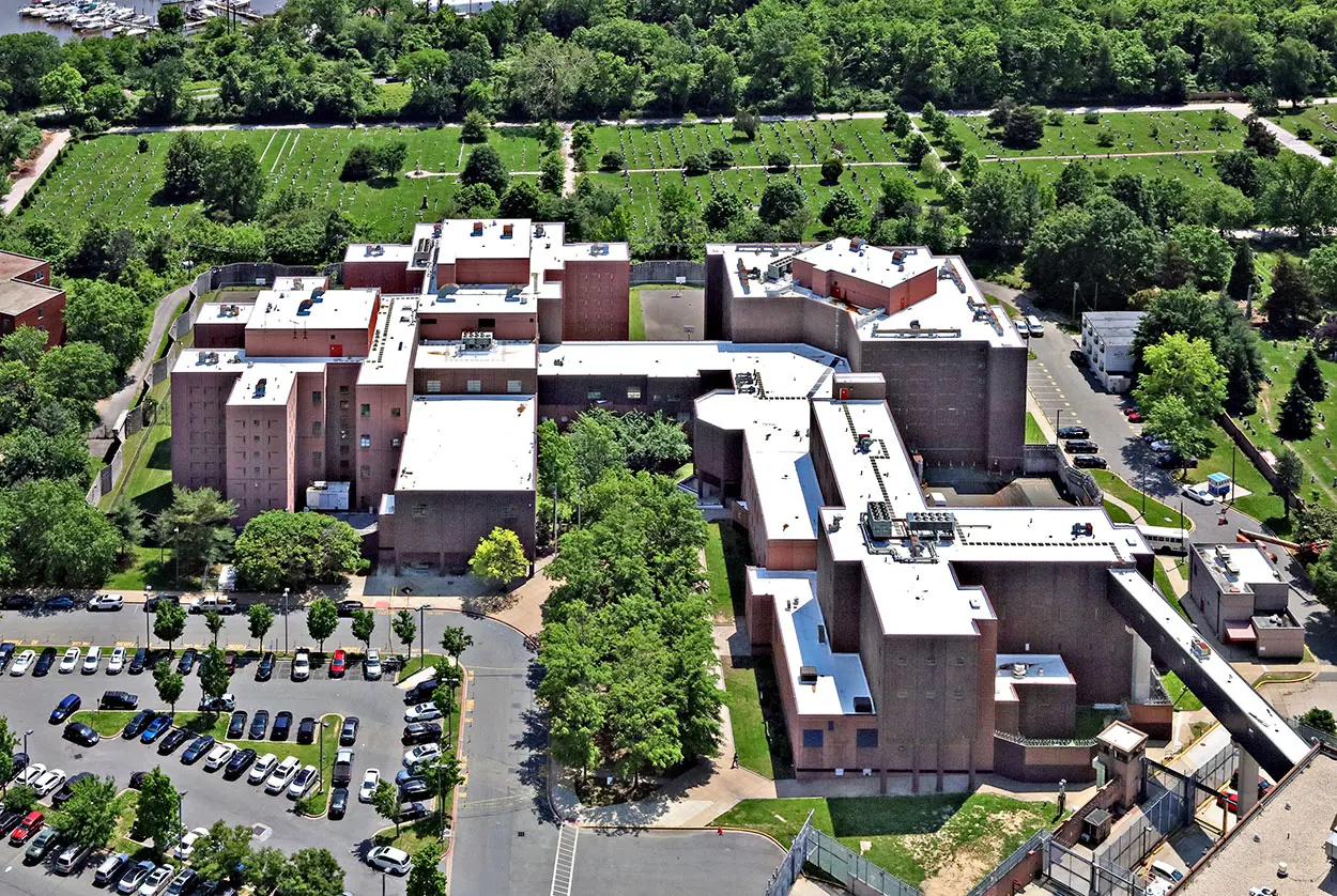 Exterior of the D.C. Jail.